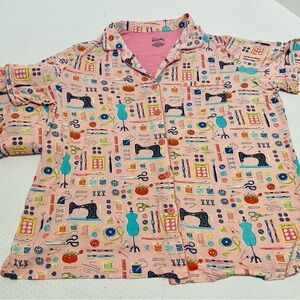NICK & NORA Sewing Seamstress Pattern 2pc Pajamas Set, XXL